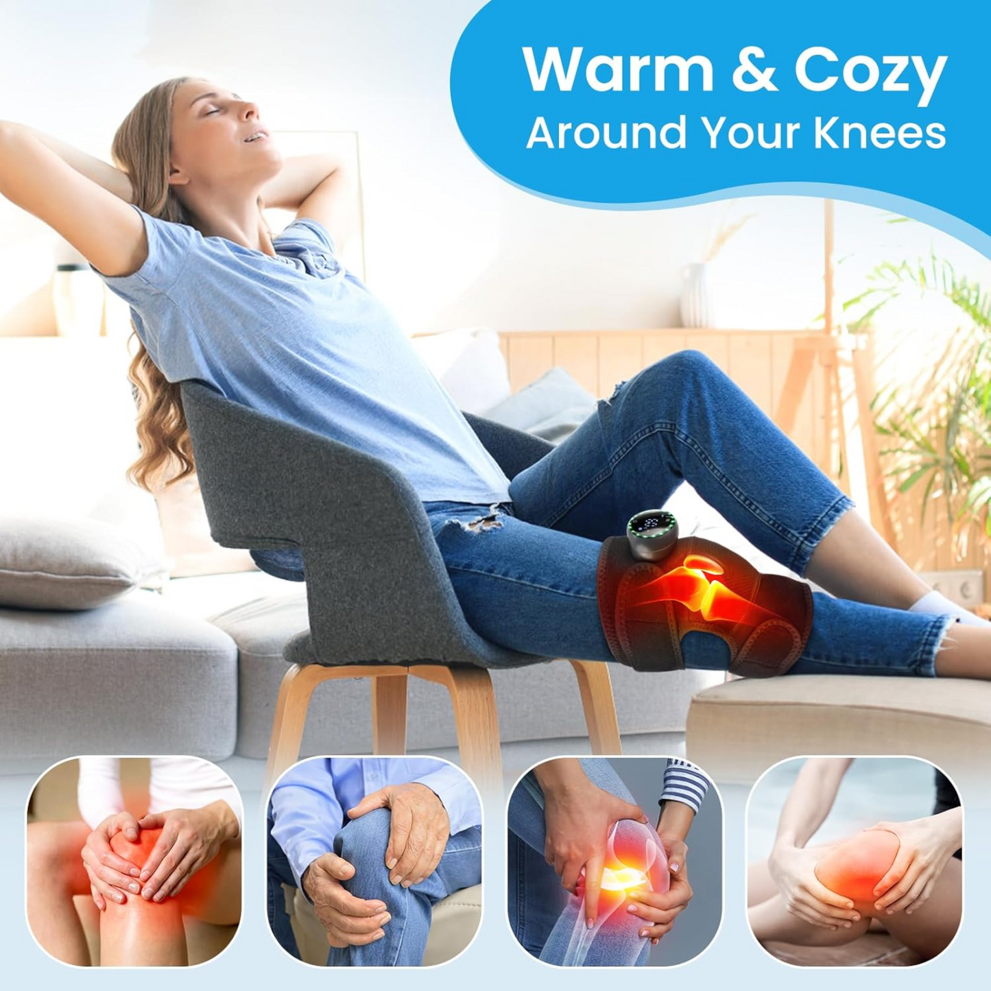 3-in-1 Heated Knee Brace